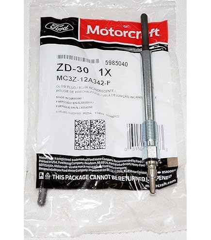 SALE！ GLOW PACK2セットでお得！！ Amazon.com: Motorcraft Glow Plug - ZD29 : Automotive