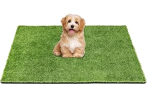 Yinoos 36" x 24" Fake Grass Mat for Dogs, Premium Washable Artificial Turf Grass Rug for Patio Lawn Balcony Door Dog Pet Pee Potty Training