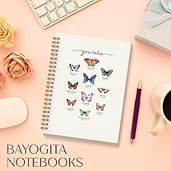 BAYOGITA Christian Butterfly Notebook