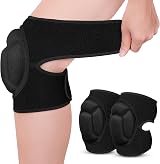 Flintronic 2 Pair Knee Pads Work 20mm Thick EVA Anti-Slip Adjustable L view 9