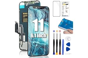 SIMDOG for iPhone 11 Screen Replacement 6.1”, 3D Touch Screen COF LCD Display Digitizer for A2111, A2223, A2221 with Repair Tools Kit + Waterproof Frame Adhesive Sticker