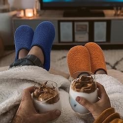 QFH Womens Mens Winter Warm Shoes Indoor Bedroom