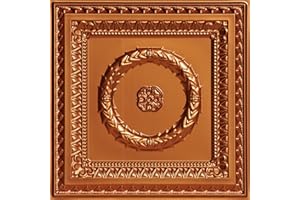 From Plain To Beautiful In Hours 210cr-24x24-25 Laurel Wreath Ceiling Tile 24" x 24" Copper 25
