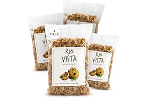 WILBUR PACKING Shelled Walnut Halves & Pieces 4 Pack (4LBS/64oz)|California Grown Raw Walnuts Unsalted & Shelled |100% Natural & Non-GMO Verified, No Preservatives