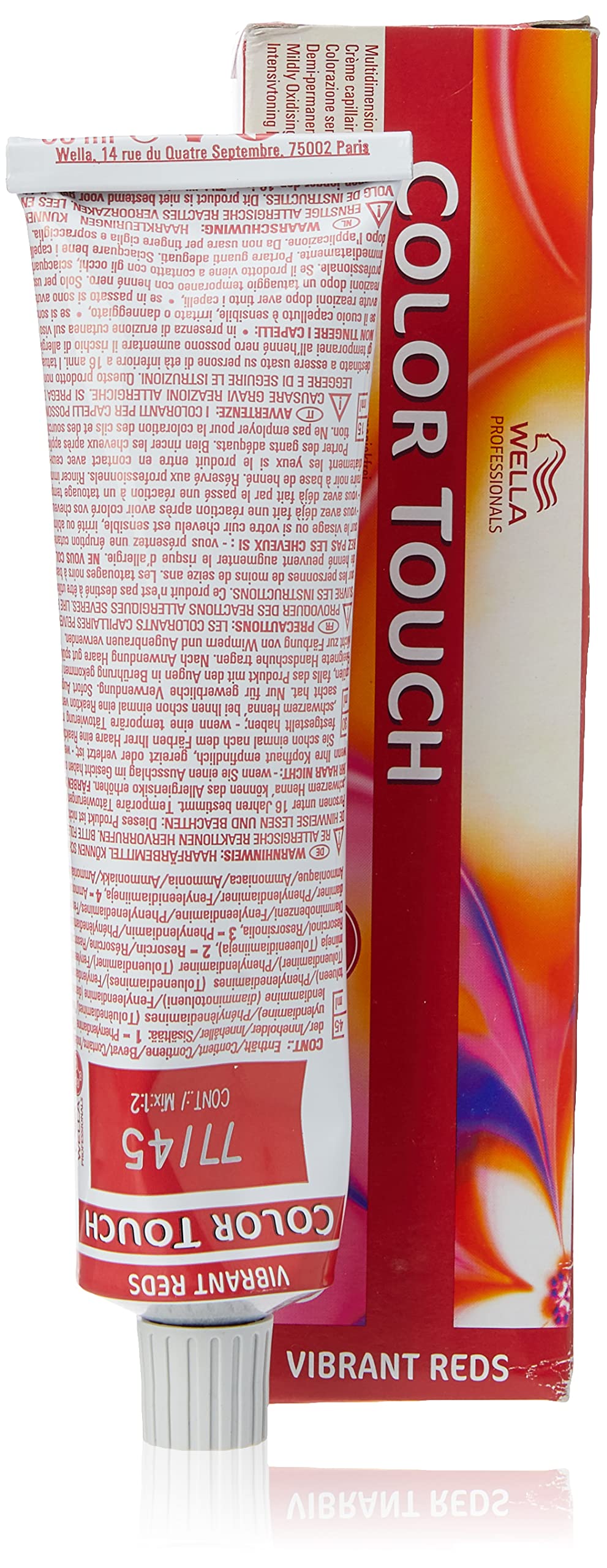 Wella Colour Touch Demi-Permanent Hair Colour, vibrant red, 60ml