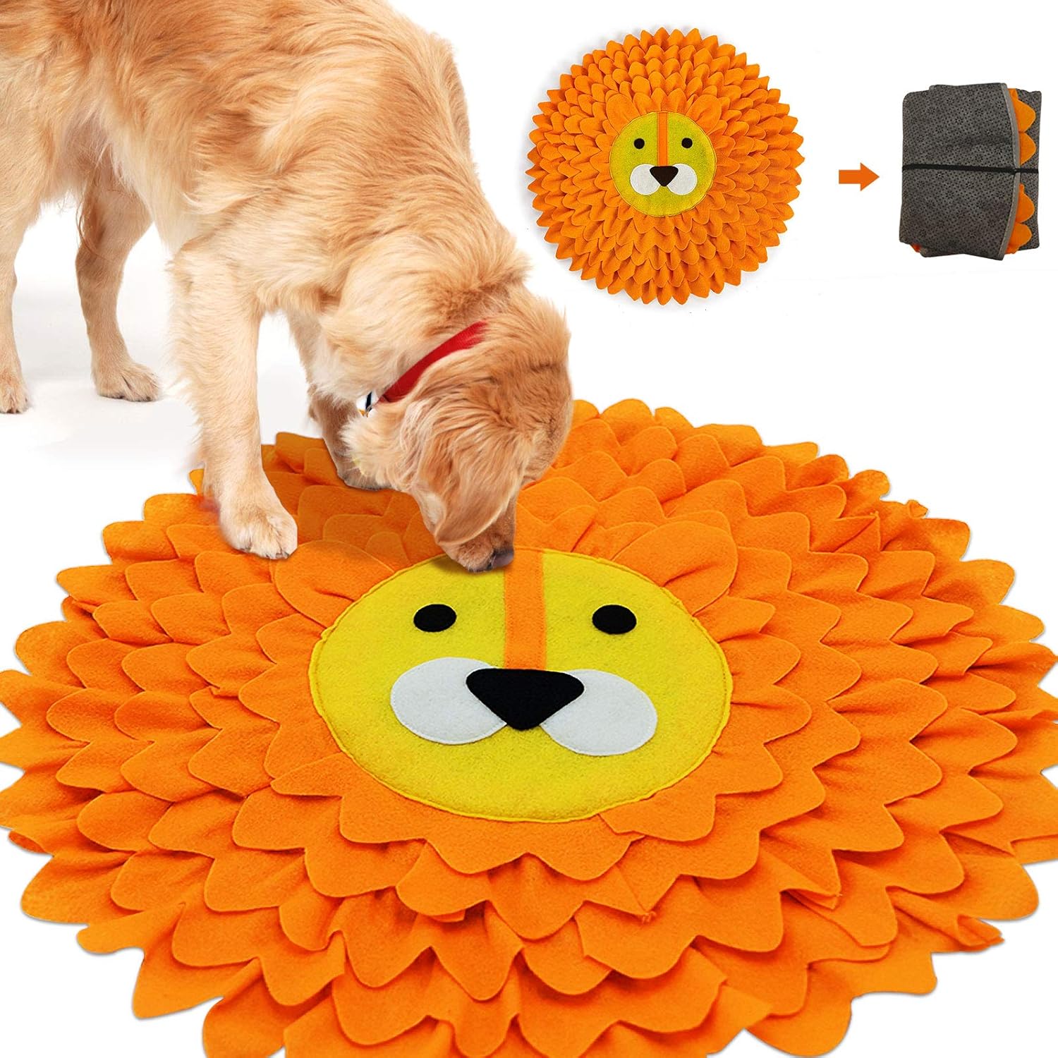 Pet Snuffle Mat for Dogs, Durable Washable Dog Slow Feeding Mat, Anti