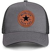 IORTY RTTY Dad Gifts from Daughter Son Dad Hat for Men Fathers Day Christmas Birthday Gifts Mens Hat for Dad from Kids Mens Trucker Hat Grey