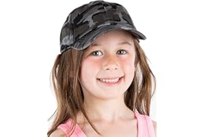 Funky Junque Kids Toddler Girl Boy Low Profile Washed Cotton Baseball Cap Hat