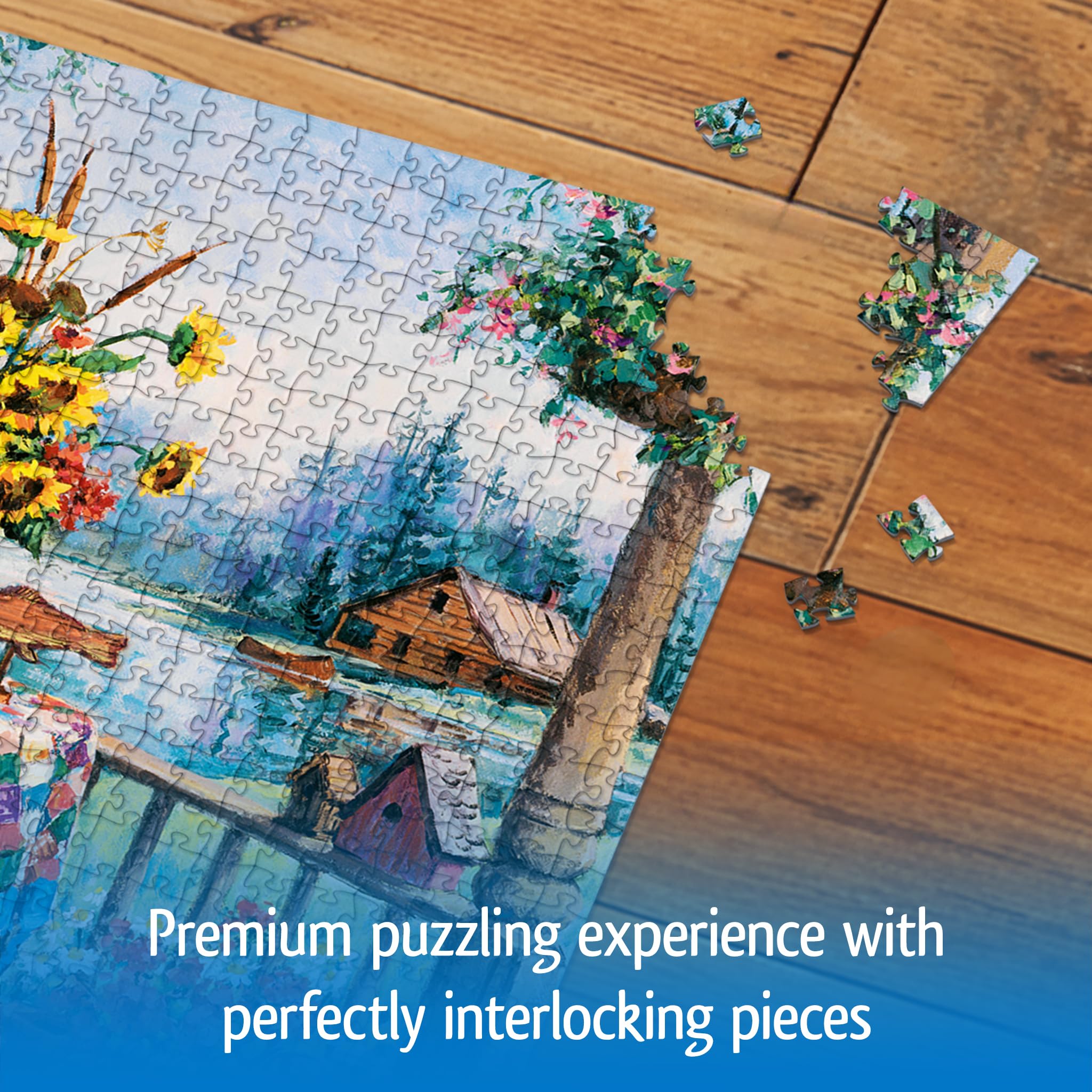 Wonder Forge Country Hideaway 1000 Piece Jigsaw Puzzle for Adults | Unique, Perfectly-Fitting Pieces | Fun, Vibrant Imagery | Amazon Exclusive