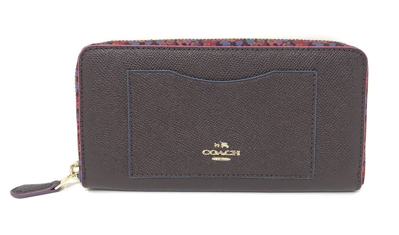 COACH ACCORDION ZIP WALLET WITH EDGEPAINT