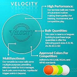 Velocity Lacrosse Balls - Official NFHS, SEI, and