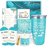 Retirement Gift for Woman 2025 Retired Gifts for Women Happy Cool Retirement Gift Basket for Women Coworker Teacher Nurse Friend Boss Mom Grandma Retirees, 20Oz Tumbler Card The Queen Has Retired Sock