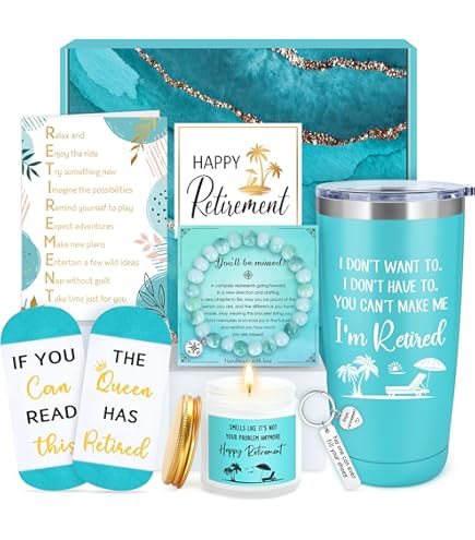 Retirement Tumbler Cup - Funny Retirement Gifts For Women Men 20oz Insulated Travel Mug