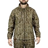 Mossy Oak mens Sherpa Fleece Lined Camo Hunting Jacket for Men