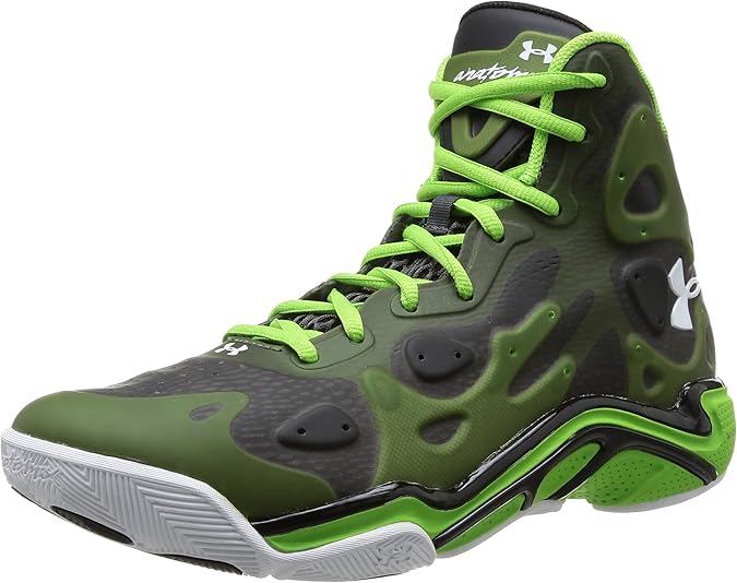 Under Armour Micro G Anatomix Spawn 2, Mens Basketball Shoes, Green
