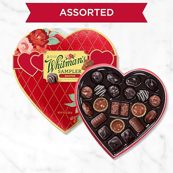 WHITMAN’S VALENTINES SAMPLER HEART, 10.3 OUNCE