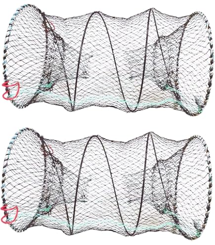 Minnow Trap For Bait Fish - Clear Plastic Crawfish & Crab Trap For Freshwater & Saltwater