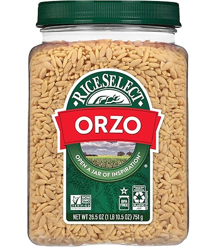Amazon.com : Orzo (Plain) (8 oz, ZIN: 526630) - 2 Pack : Grocery