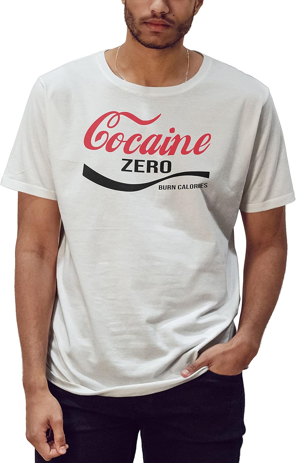 Cocaine Zero Diet Parody Camiseta para Hombre Amazon.es Ropa