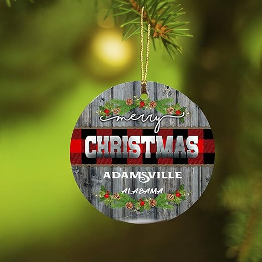 Amazon.com: Christmas 2020 Keepsake Ornament Adamsville Alabama - AL