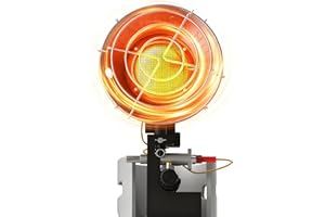 AgiiMan Outdoor Propane Heater - 15000 BTU Portable Tent Heaters, Camping Gas Heater and Stove, Patio Heaters with Shut-off Valve and Tip-over Switch for Outdoor Party, Ice Fishing, Hiking, Hunting