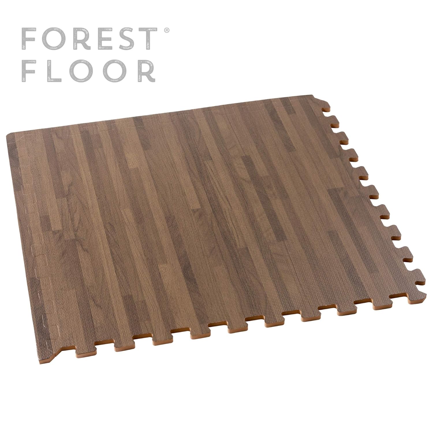 Forest Floor 5 8 Thick Printed Wood Grain Interlocking Foam Floor