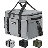 Hulongo Soft Sided Insulated Cooler Bag, 32L | Large Reusable Grocery Bags, Collapsible, Soft Ice Chest, Leakproof, Waterproof, for Grocery Shopping, Beach, Camping, Travel