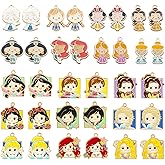 Westingmanual 34pcs Cartoon Charms Pendants for DIY Necklace Bracelet Earrings Keychains Jewelry Making Crafts, 17Styles
