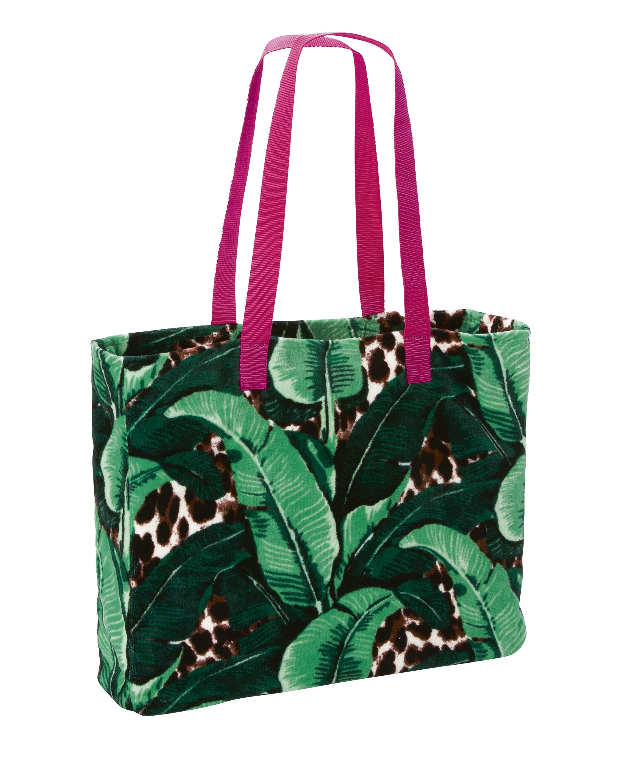 Möve x STEFFEN SCHRAUT Beach Collection Beach Shopper „Banana leaf“ 45 x 37 cm, Beach Bag, 100% cotton velours, Multicolor