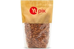 Yupik Raw California Almonds, Large Size, 2.2 lb (35.2 oz), Gluten-Free, Kosher, Vegan, Natural Whole Nuts, Unsalted, Unroasted, Oil-Free, High in Fiber, Nutritious Nuts, Healthy Snacks