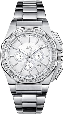 Mens J6329A Knox Stainless Steel Chronograph Diamond Watch