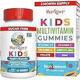 MARYRUTH'S Kids Vitamins | Multi | Sugar Free | 2 Month Supply | Kids Multivitamin Gummies for Ages 2+ | Vegan | Only 1 Gummy a Day | 60 Count
