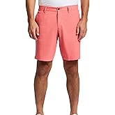 Robert Graham Men’s Thresher Casual Flat Front Chino Short, Coral, 34