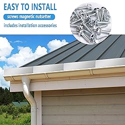 8 Pcs Gutter Valley Splash Guard,Straight Rain