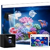 3MP 2K Aquarium &amp; Terrarium Pet Camera with Light for Fish or Reptile Pet | Wide-angle Fisheye Close-focus Lens, With Lighting Function