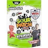 SOUR PATCH KIDS Strikers Black Raspberry Soft &amp; Chewy Gummy Candy, 10.22 oz | Share Size