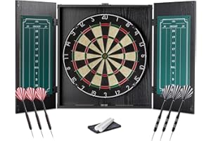 Amazon Basics Dartboard Cabinet Set