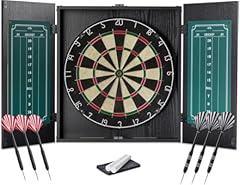 Amazon Basics Dartboard Cabinet Set Black