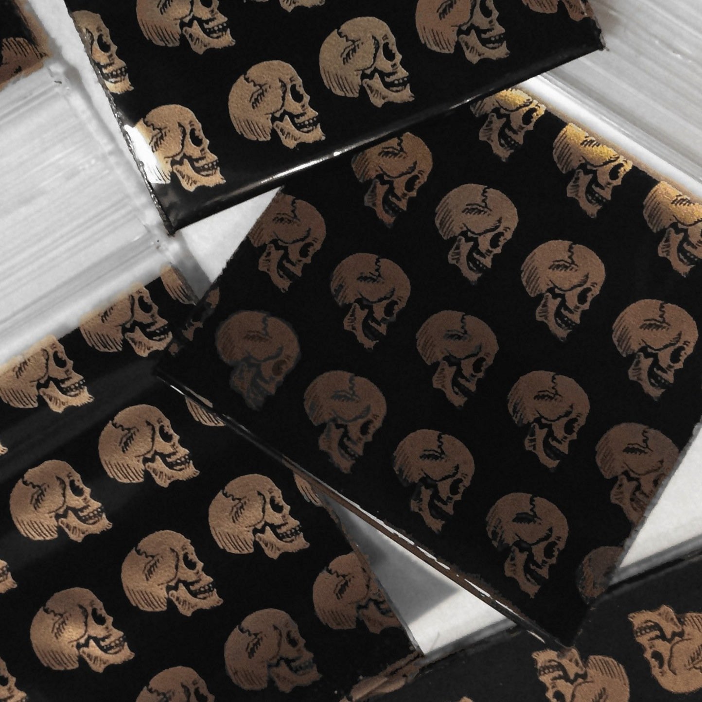 200-1" x 1" 1010 Skull Small Zipper Lock Baggies Craft Resealable Plastic Baggy 2 Mil Zipper Poly Bags