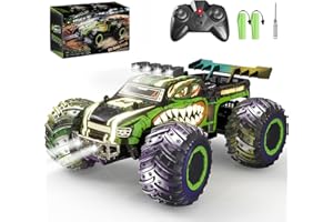 Zappido Remote Control Car,RC Cars Toy,High Speed 20 KM/H RC Truck Off-Road with 2 Headlights and 2 Rechargeable Battery,Dinosaur Toys Gift for Adult Boys Kids 4+ Years