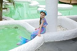 DNFUN Mermaid Tails for Swimming for Girls Bikini