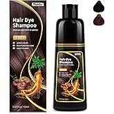 MEIDU Dark Brown Hair Dye Shampoo 3 in 1 for Women Men,Semi-Permanent Hair Color Shampoo,Lasts 30 Days (5.07 Oz)