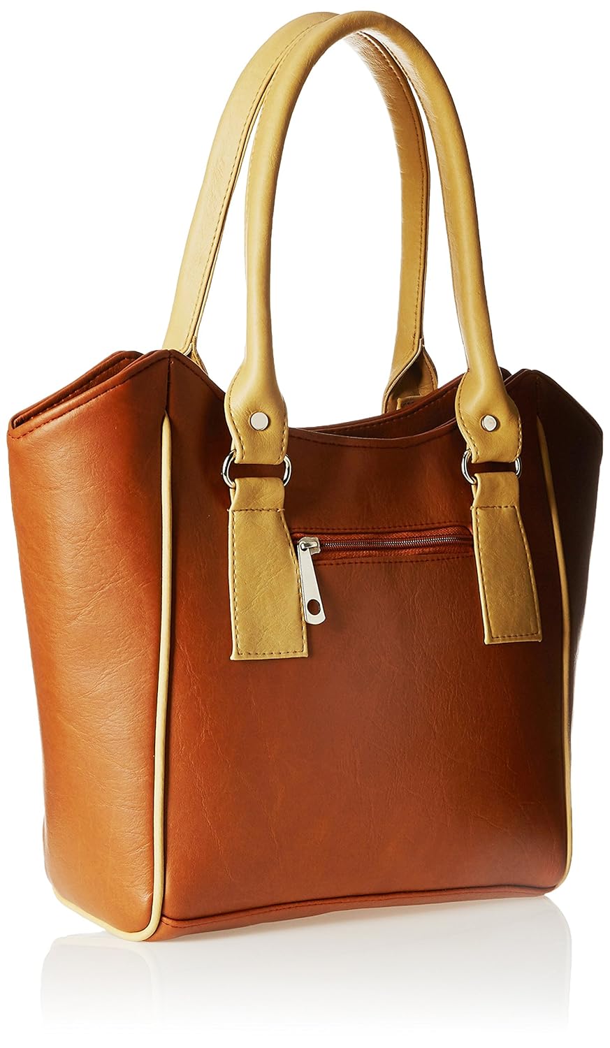 fantosy women's handbag (tan and beige) (fnb-356)