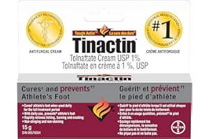 Tinactin Antifungal Cream: Cures and Prevents Athlete's Foot, Rapidly Relieves Itching, Burning and Cracking - Non-Stinging, 