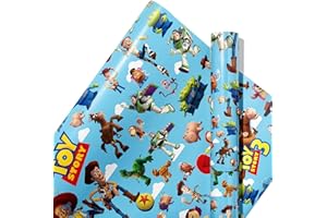 HBAVFIHNBG 5 Pcs Toy inspired Story Wrapping Paper Toy Story Gift Wrap Bulk Art Paper Folded Flat for Baby Shower Toy Game Story Birthday Party Decorations Wedding DIY Crafts Gift Packing, 20 x 30 Inch