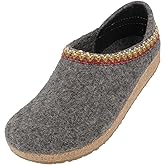 HAFLINGER Grizzly GZH Zigzag Felt Clog Wool Shoe