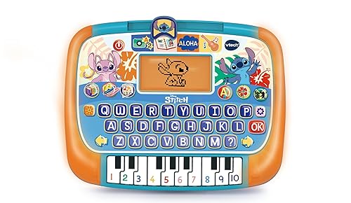 VTech Stitch Learning Tablet, Official Stitch Toy, Interactive & Educational Learning Tablet, Teaches Reading & Maths, Music and Games, Gift for Kids Aged 4, 5, 6+ Years, English Version
