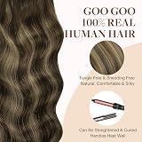 GOO GOO Tape In Hair Extensions 20pcs 50g 14in Balayage Chocolate to Strawberry view 8