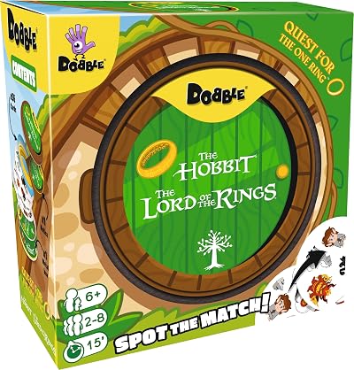Asmodee Dobble Lord of the Rings Quest for the One Ring Family Card Game