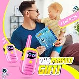Grriopi Kids Walkie Talkies Pink Age 3-12 Outdoor Toy Gift for Girls Boys view 7